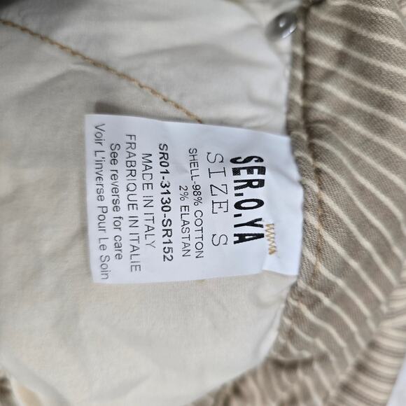 SER.O.YA Haley Distressed Patchwork-effect Denim Mini Skirt Neutral Tan S - Picture 6 of 6